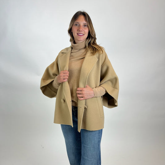 WEEKEND MAX MARA Giacca mantella color cammello