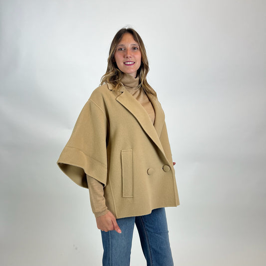 WEEKEND MAX MARA Giacca mantella color cammello