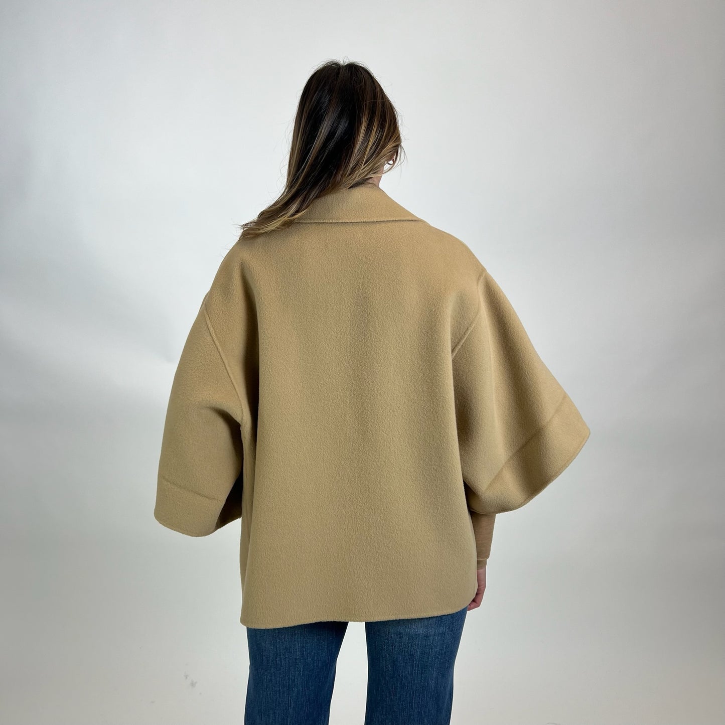 WEEKEND MAX MARA Giacca mantella color cammello