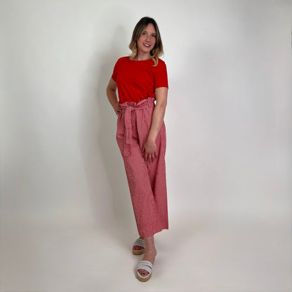 WEEKEND MAX MARA T-shirt cotone elasticizzato rosso