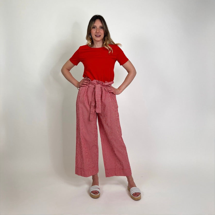 WEEKEND MAX MARA T-shirt cotone elasticizzato rosso