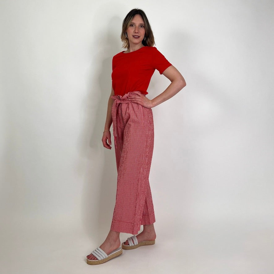 WEEKEND MAX MARA T-shirt cotone elasticizzato rosso