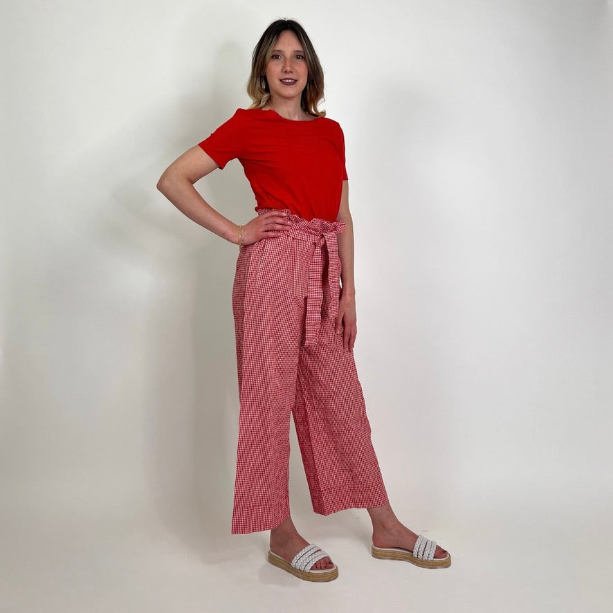 WEEKEND MAX MARA T-shirt cotone elasticizzato rosso