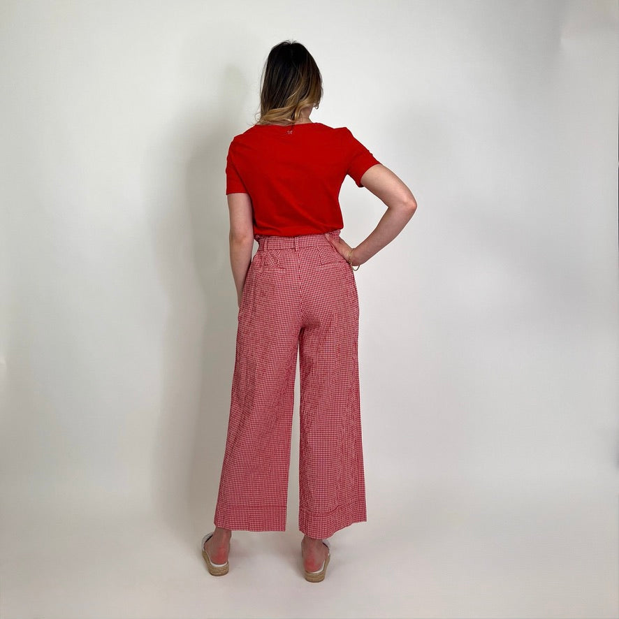 WEEKEND MAX MARA T-shirt cotone elasticizzato rosso