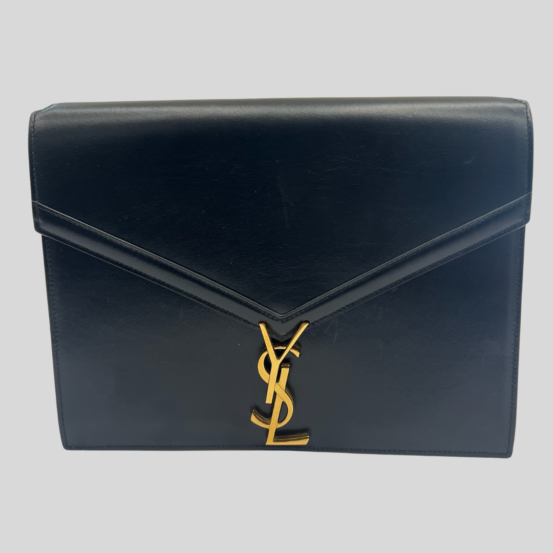 YVES SAINT LAURENT Borsa in pelle nera Cassandra