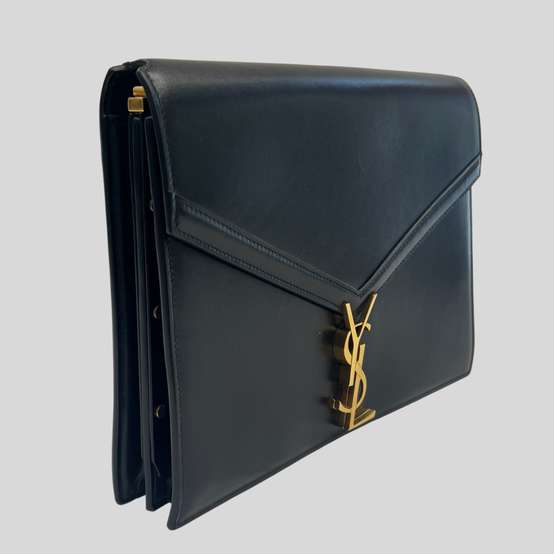 YVES SAINT LAURENT Borsa in pelle nera Cassandra