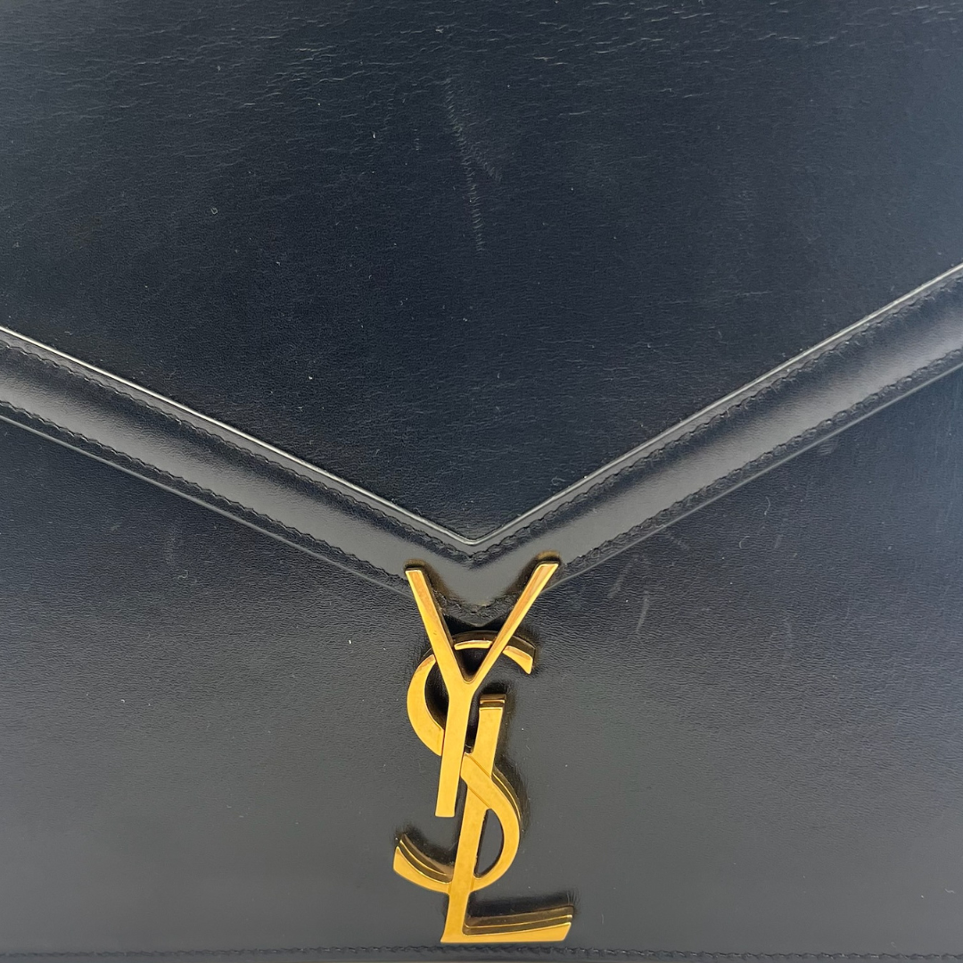 YVES SAINT LAURENT Borsa in pelle nera Cassandra