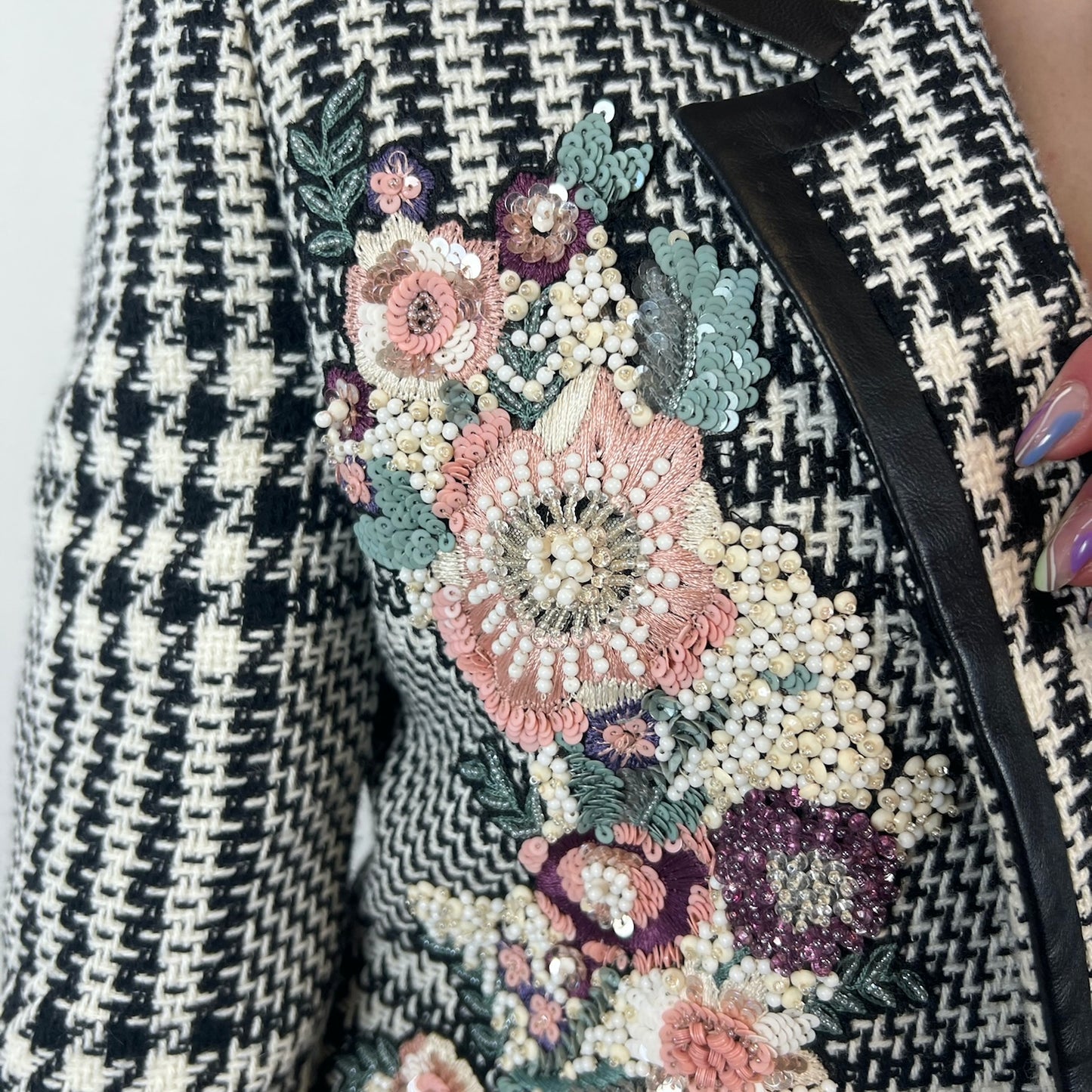 ZUHAIR MURAD Giacca lunga con ricami fiori