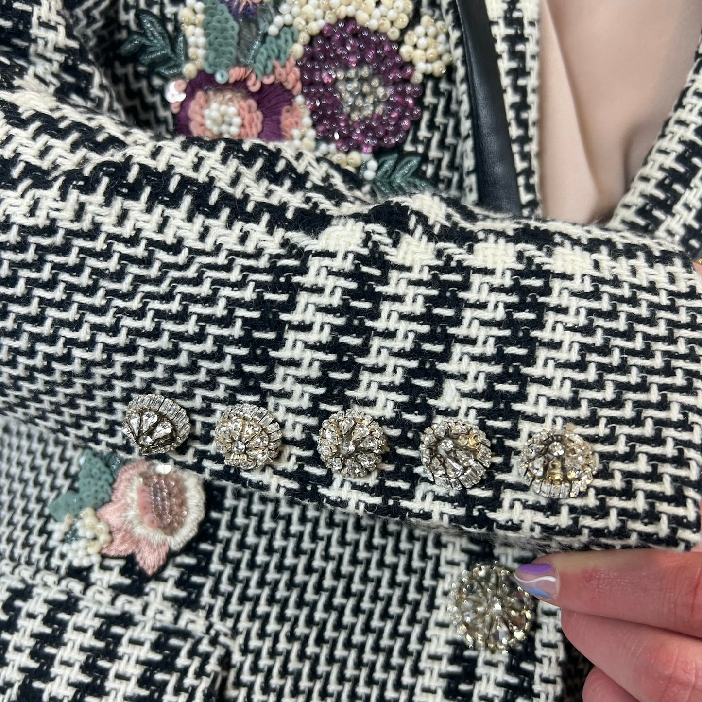 ZUHAIR MURAD Giacca lunga con ricami fiori