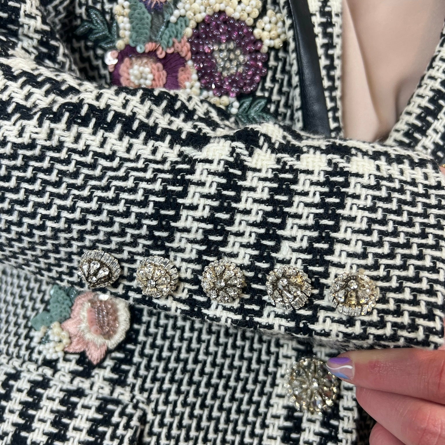 ZUHAIR MURAD Giacca lunga con ricami fiori