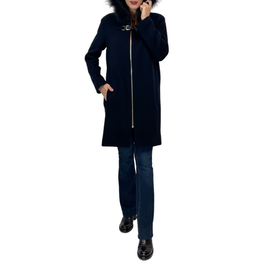 Maje Cappotto lana blu