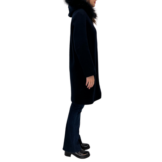 Maje Cappotto lana blu