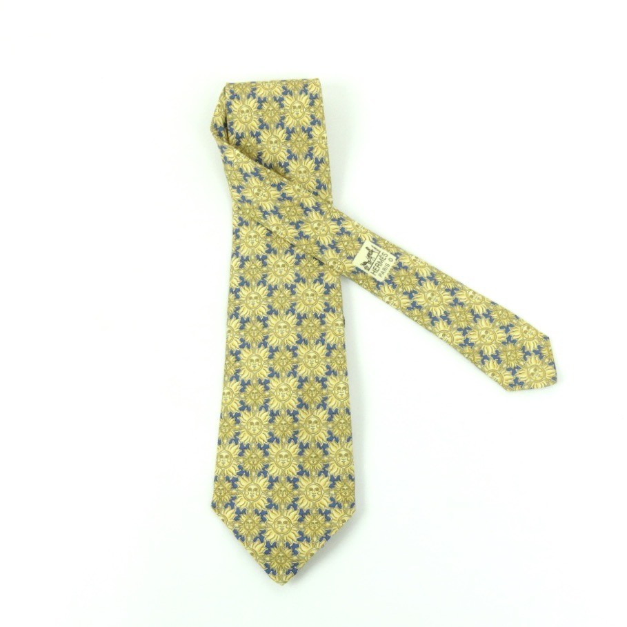 Cravatta Hermes soli gialli