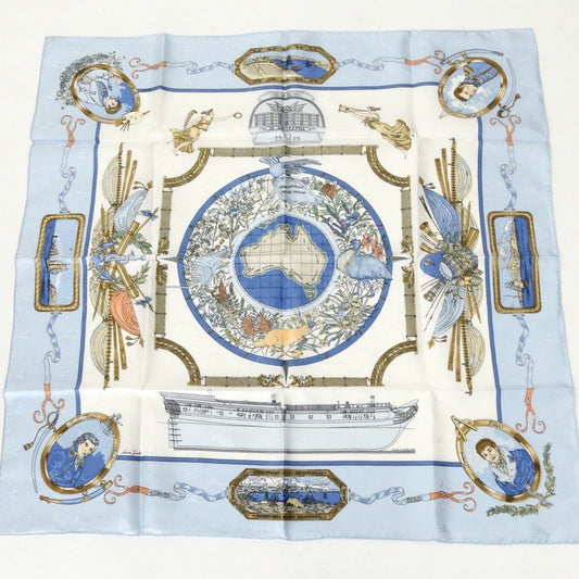Foulard Hermes azzurro
