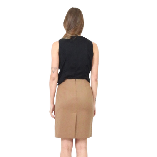 CARVEN Abito nero e beige