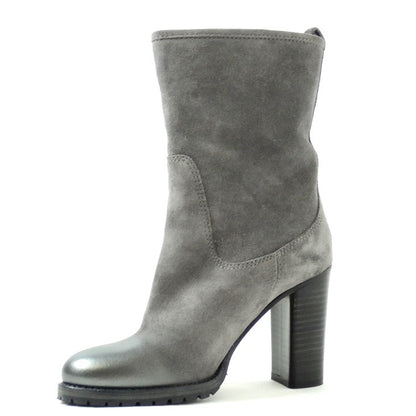 SCARPE TRONCHETTO JIMMY CHOO GRIGIO SFUMATO IN PUNTA