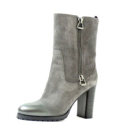 SCARPE TRONCHETTO JIMMY CHOO GRIGIO SFUMATO IN PUNTA