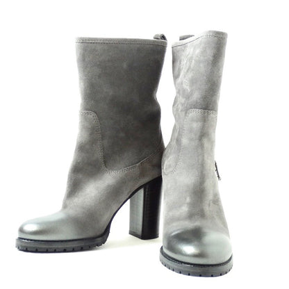 SCARPE TRONCHETTO JIMMY CHOO GRIGIO SFUMATO IN PUNTA