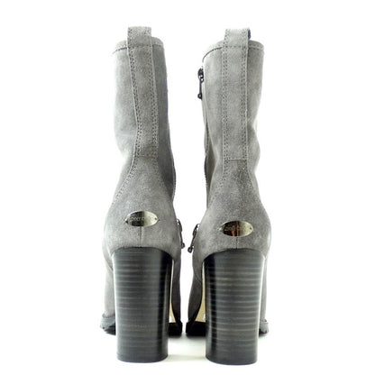 SCARPE TRONCHETTO JIMMY CHOO GRIGIO SFUMATO IN PUNTA