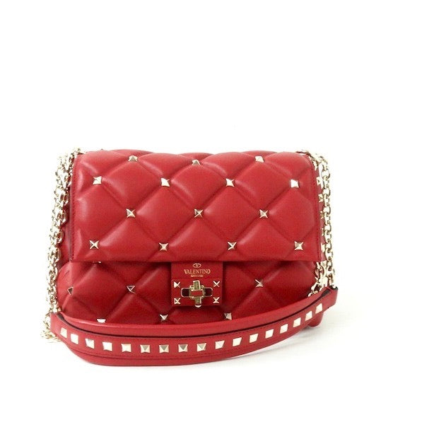 VALENTINO Borsa Candy Rockstud rossa